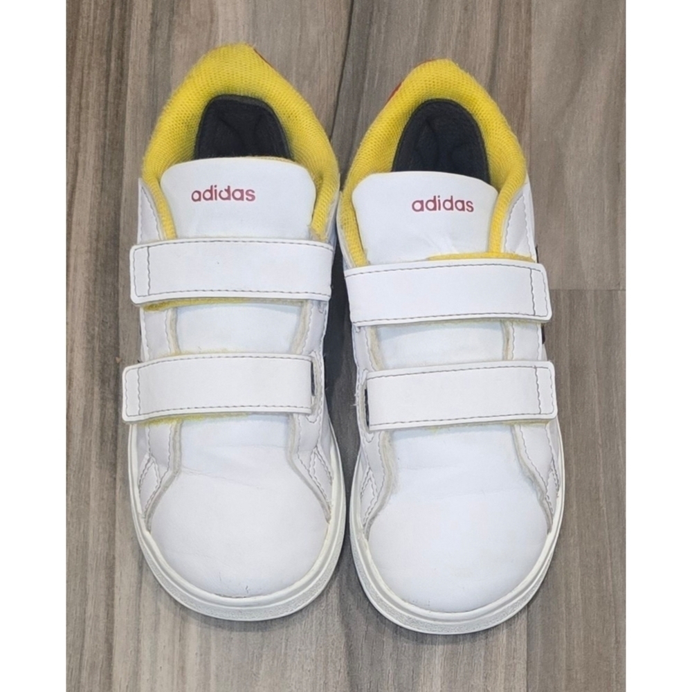 Disney Mickey White Adidas Sneakers Size 10 K